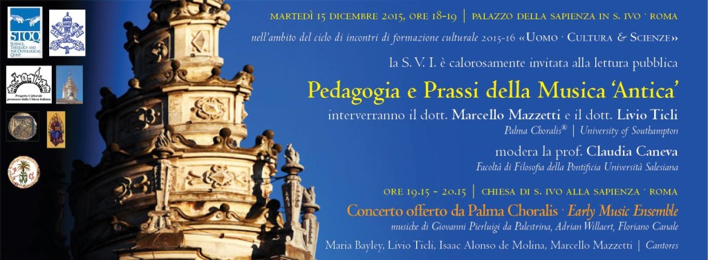Pedagogia e Prassi della Musica Antica - Roma 2015