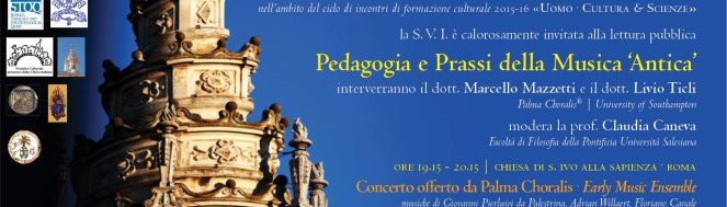 Pedagogia e Prassi della Musica Antica - Roma 2015